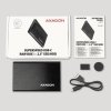 AXAGON EE25-A6C Bezśrubowa aluminiowa obudowa zewnętrzna USB-C 3.2 Gen 1 - SATA 6G dla 2.5 SSD/HDD